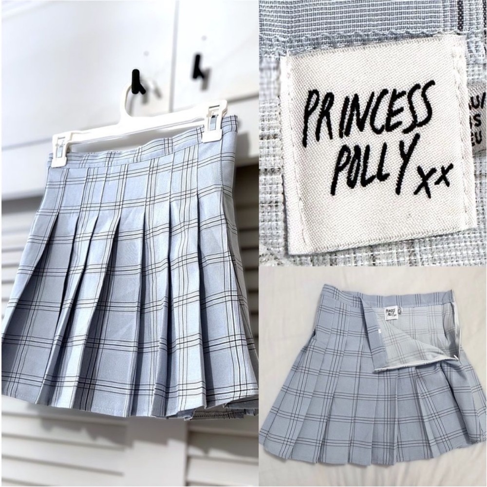 Princess Polly no boundaries blue mini skirt sz 4
